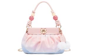Сумка PU Cloud на цепочке Плечевая сумка Дампинг Маленький размер Женская Розовая/Голубая Miffy, Экрю