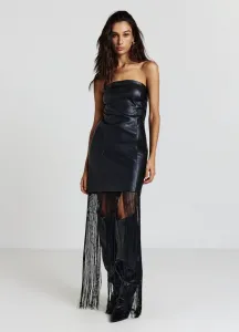 Элегантное платье с бахромой Calliope, Ultrablack