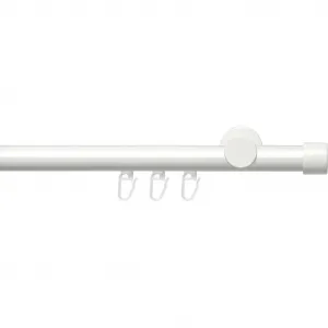 Карниз Внутренний механизм 20 мм Power Endkappe Ø 20 мм однорядный фиксированный карниз полный комплект Liedeco, белый