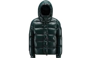 Мужской пуховик Moncler, темно-зеленый