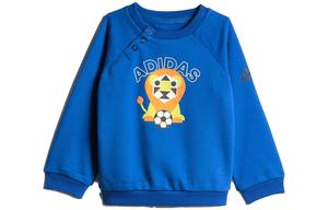 Детский спортивный костюм Adidas, комплект (синяя футболка + серые брюки)