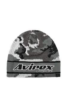 Шапка бини Nein Cuff с логотипом из коллаборации с Avirex Palace, серый