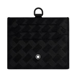 MONTBLANC Мужской бумажник из коровьей кожи с аппликацией черный