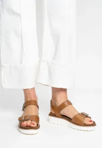 Сандалии на платформе бильбао Ara, Cognac