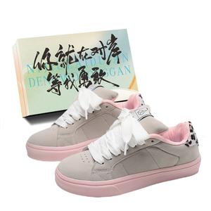 JimiXiong Женские скейтерские кроссовки с леопардовым принтом в розовом цвете + коробка, цвет Leopard Print Pink+Shoe Box