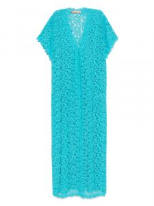 Жакет, украшенный кружевом Ermanno Scervino, синий