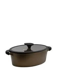 Антипригарная сковорода, 38х26 см, Luchetti, коричневый