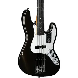 Электрический бас-гитар Fender American Ultra II Jazz с палисандровой накладкой на грифе (в комплекте с чехлом), цвет Texas Tea