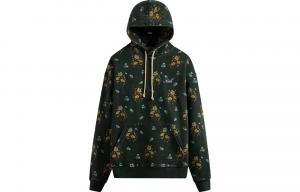 Футболка с капюшоном KITH Williams III с цветочным принтом бегонии, зеленая