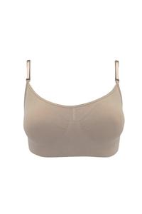 Бесшовный бюстгальтер с прозрачной спиной для танцев (1 шт.) Silky, обнаженная