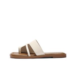 BELLE Женские слайдеры с противоскользящей композитной подошвой устойчивые к истиранию экрю, цвет Ecru