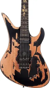 Электрогитара Schecter Synyster Gates Custom S Signature, накладка грифа из черного дерева, сатиново-черный реликтовый дизайн