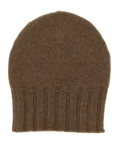 Ребристая кашемировая шапка-бини Be You, коричневый