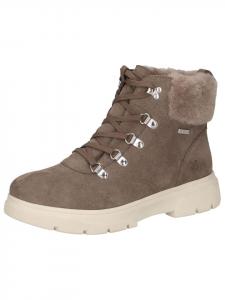 Caprice Ботильоны из замши темно-серого цвета