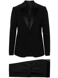 Костюм с однобортным пиджаком EMPORIO ARMANI, синий