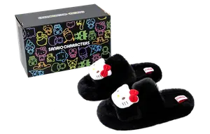 Тапочки домашние Hello Kitty My Melody Sanrio, черный