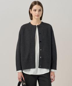 шерстяной вязаный блузон