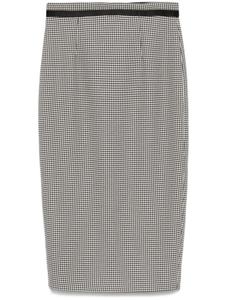 Юбка миди STYLAND с узором «гусиная лапка», черный