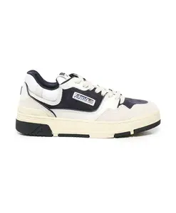 Белые кроссовки из кожи и замши Autry, мультиколор