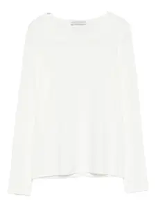 Блузка с вырезом лодочка Le Tricot Perugia, белый