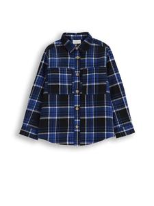 Хлопковая рубашка с длинными рукавами и ярким рисунком Coccodrillo