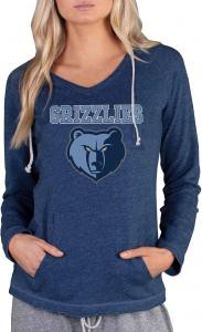 Женская темно-синяя толстовка с капюшоном Concepts Sport Memphis Grizzlies