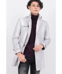 Пальто TORNADO MART T/C с подкладкой из замши и воротником-стойкой, цвет Off