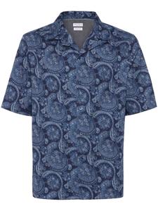 Рубашка с принтом пейсли Brunello Cucinelli, синий