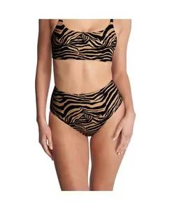 Женские двусторонние плавки-бикини Riviera с высокой талией Natori, коричневый