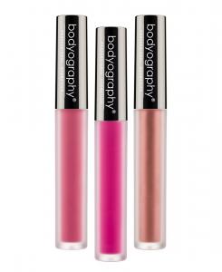 Набор из трех жидких помад Lip Lava Bodyography, розовый