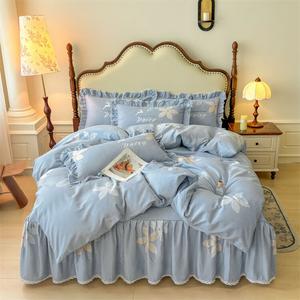 LUOLAI HOME Комплект постельного белья 4 предмета, 150x200 см, пододеяльник 180 см