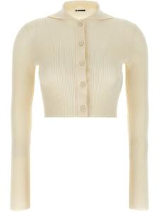 Кардиган Jil Sander в рубчик, нейтральный