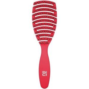 Расческа для распутывания влажных и сухих волос Ilu My Happy Color, красная, Tb Tools For Beauty