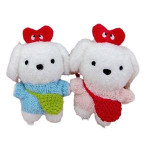 77 Seven Dream Милый плюшевый кулон в виде щенка в форме сердца, высота 12 см