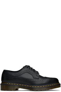 Черные 3989 Желтые гладкие кожаные броги Dr. Martens