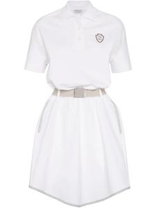 Платье с воротником поло Brunello Cucinelli, белый