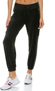 Женские велюровые брюки-карго с завязками на поясе Tommy Hilfiger, Black