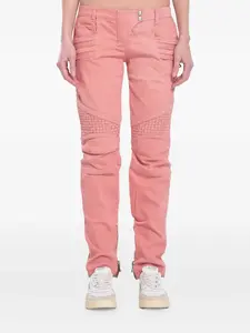 Джинсы со вставками BALMAIN, розовый