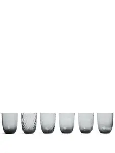 Набор idra из шести стаканов, 10х8 см, Nasonmoretti, серый