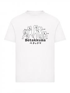 Футболка Betakkuma Five Power Poses белого цвета F4NT4STIC