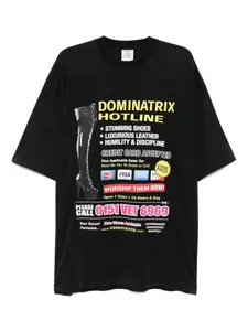 Футболка с графичным принтом VETEMENTS, черный