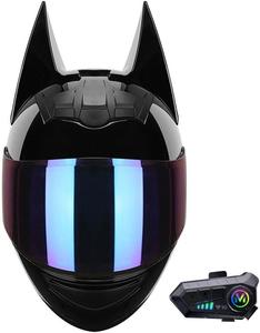 Шлем мотоциклетный YEATLM JY03 Bluetooth, черный