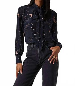 Блузка Mabry темно-синего цвета Astr, темно-синий