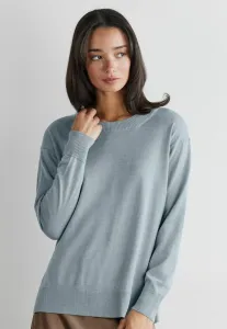 Ультратонкий джемпер с круглым вырезом Falconeri, Blue Grey
