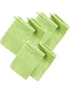 Erwin Müller Махровые рукавицы для мытья посуды, набор из 6 штук, Heidelberg, светло-зеленого цвета