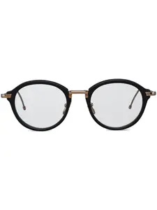 Очки в круглой оправе Thom Browne Eyewear, черный