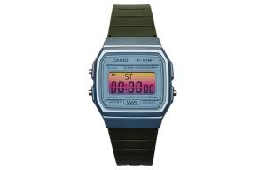 CASIO Часы Retrofit Series Quartz Movement Resin Strap Watch Men's Watch Blue Dial