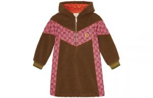 Платье детское Gucci, коричневый / розовый