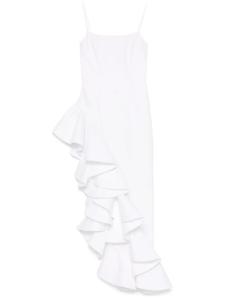 Giuseppe Di Morabito платье макси с оборками, белый