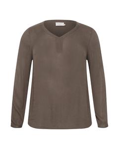 Блузка KAFFE CURVE Blouse Ami, коричневый